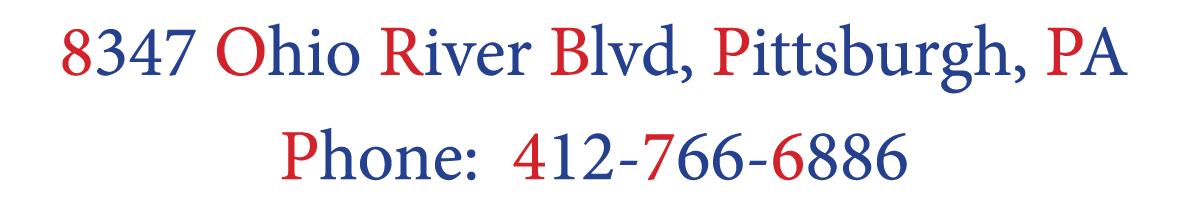 8347 Ohio River Blvd, Pittsburgh, PA Phone: 412 766 6886